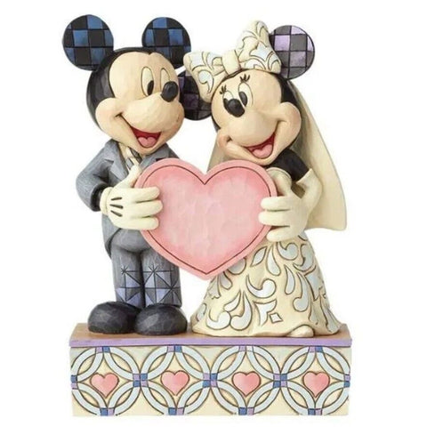 Jim Shore Disney Traditions - Mickey & Minnie Mouse Wedding - Two Souls One Heart