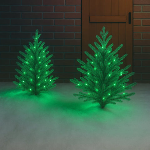 Lexi Lighting 300 LED Connectable Coloured Cable String Christmas Lights Green