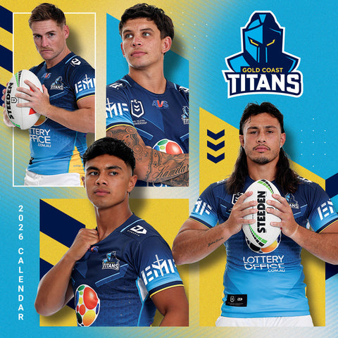 Paper Pocket NRL Gold Coast Titans 2026 Calendar