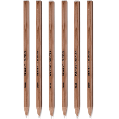 Derwent Blender Pencil Pack 6 Blending Colourless Pencils