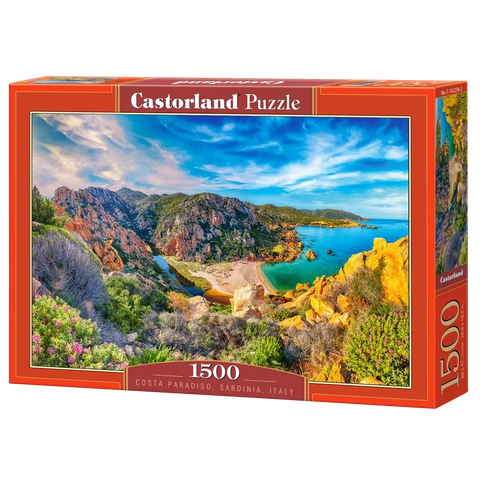 Castorland 1500-Pieces Costa Paradiso Sardinia Italy Puzzle