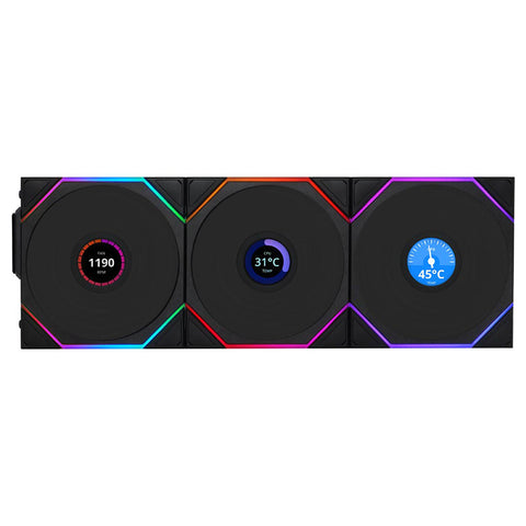 Lian Li Uni Fan TL LCD 120mm Wireless 3-Pack