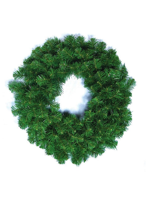 Christmas Warehouse - WRTH99SS 58cm Balsam Fir Evergreen Christmas Wreath | High Density 200 Tips Green