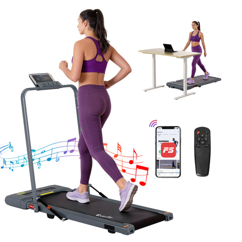Everfit Treadmill Electric Walking Pad Under Desk Home Gym Fitness 400mm (Grey)