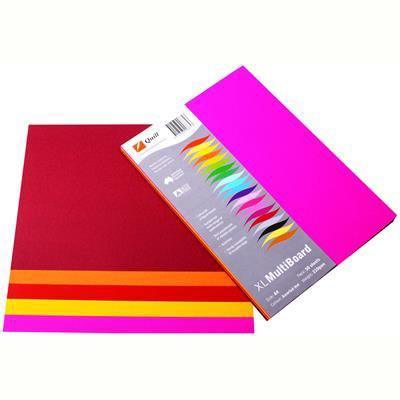 Quill XL Multiboard Paper 210GSM A4 Pack 50 (Hot Assorted)