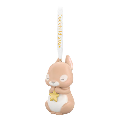 Godchild Bunny (Porcelain) - Hallmark Keepsake Christmas Ornament