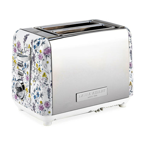 Laura Ashley 2 Slice Toaster Stainless Steel (Wild Meadow)