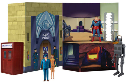 Mezco Toyz Superman The Animated Series 5 Points Action Figure Deluxe Box Set
