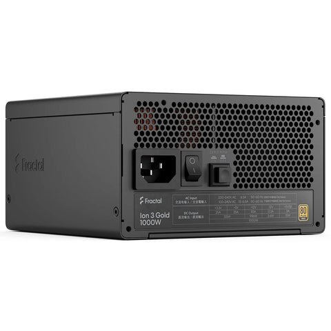 Fractal Design Ion 3 1000W 80 Plus Gold Fully Modular Power Supply (Black)