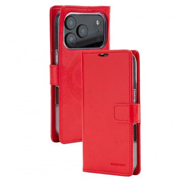Goospery Bluemoon Diary for iPhone 17 Pro - Red, Magsafe