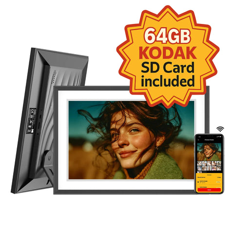 KODAK 10.1" Smart WiFi Digital Photo Frame Bundle