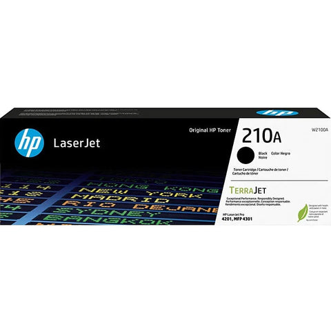 HP 210A Toner Ink Cartridge LaserJet TerraJet Black Genuine Original W2100A