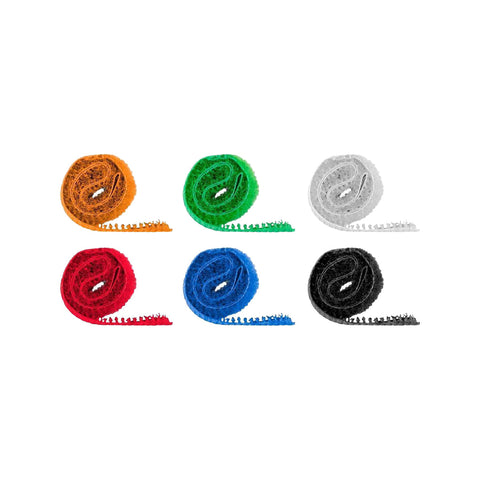 Goobay 6-Pieces Cable Management Hook & Loop Short Organiser