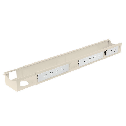 Quad Frame Channel + Mounting Bracket - Wheat / 10 Plugs