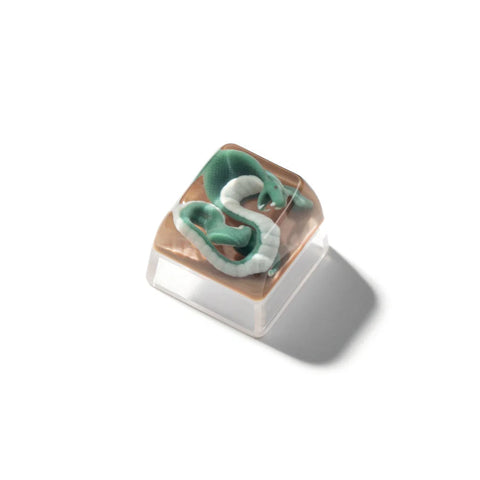 Keychron Magic Animal Green Snake Resin Artisan Keycap 1u