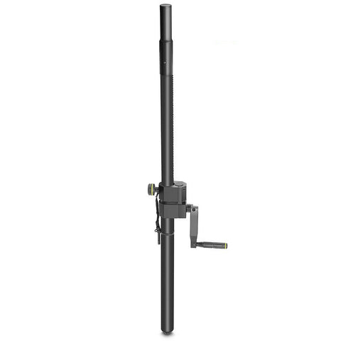 Gravity SP2472B Adjustable Pole Extension with Crank 35mm to M20 Black
