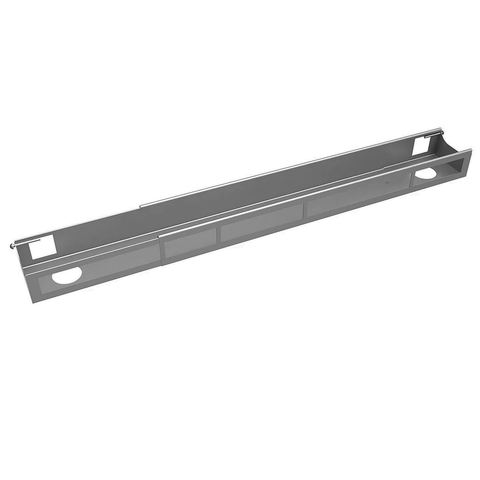 Desky Quad Frame Channel + Mounting Bracket - Space Grey / 0 Plugs