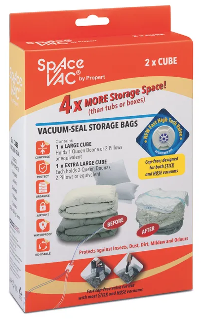 Space Vac Vacuum Compression Storage Cube Bag [2 Pack] - JB Hi-Fi