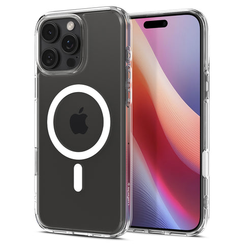 Spigen Apple iPhone 16 Pro Ultra Hybrid T (MagFit) Case (Clear Case / White Ring)