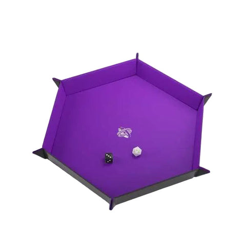 Gamegenic Magnetic Dice Tray Hexagonal (Black/Purple)