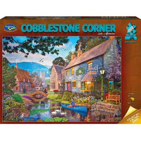 Holdson 1000pc Cobblestone Corner S3 Lake Afternoon Puzzle
