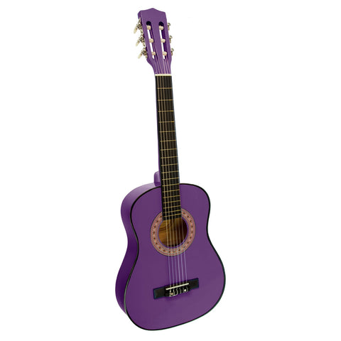 Karrera 34in Acoustic Childrens Wooden Guitar (Purple)