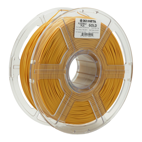 3D META Flexible PLA 3D Printing Filament - Gold