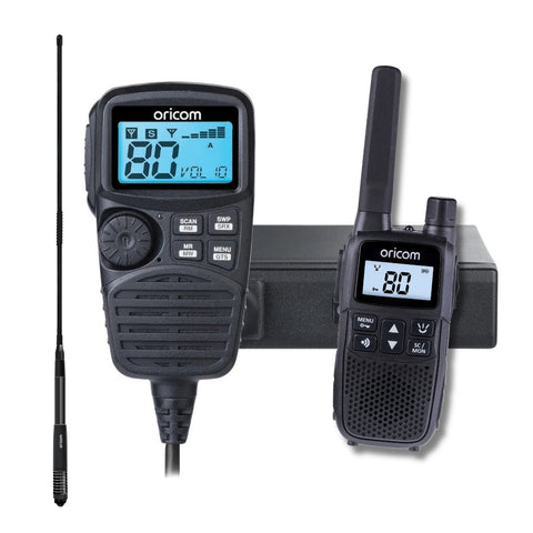 Oricom UHF350DR Radio, ANU240 Antenna & Handheld