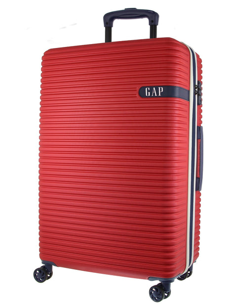 GAP Hard-Shell 4-Wheel Suitcase TSA Lock Large Travel Luggage 76cm Red