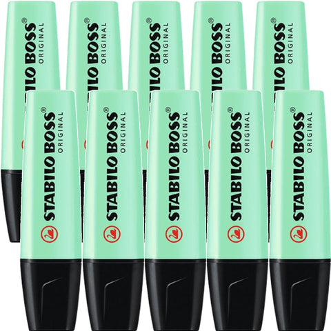 Stabilo Boss Highlighter Pastel Hint Of (Mint Green) [Box 10]