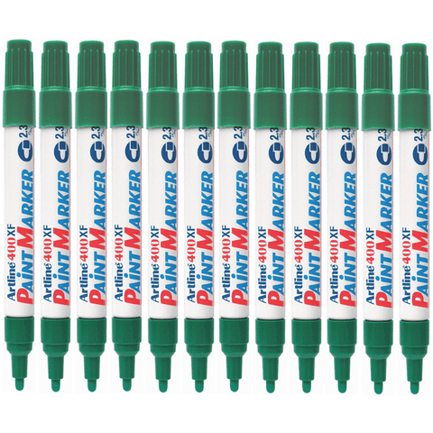Artline 400XF Box 12 Paint Marker Bullet 2.3mm (Green)