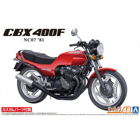 Aoshima 1/12 Honda NC07 CBX400F Monza Red