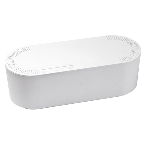 D-Line Cable Tidy Unit Cable Management Box - Large (White)