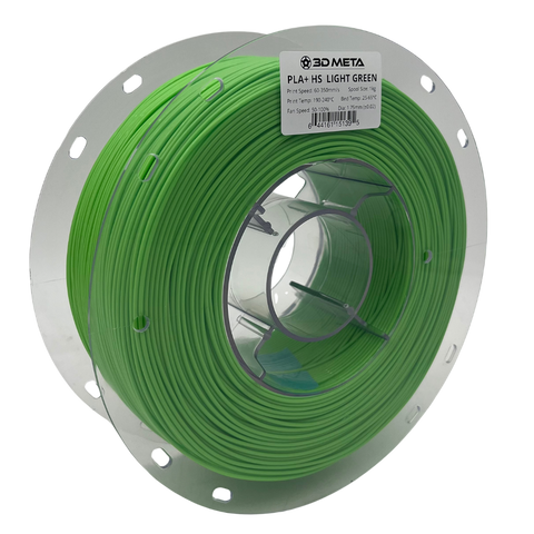 3D META High Speed PLA+ HS 3D Printing Filament - Light Green