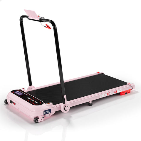 BLACK LORD Treadmill Electric Walking Pad Incline Shock Absorbers Foldable (Pink)