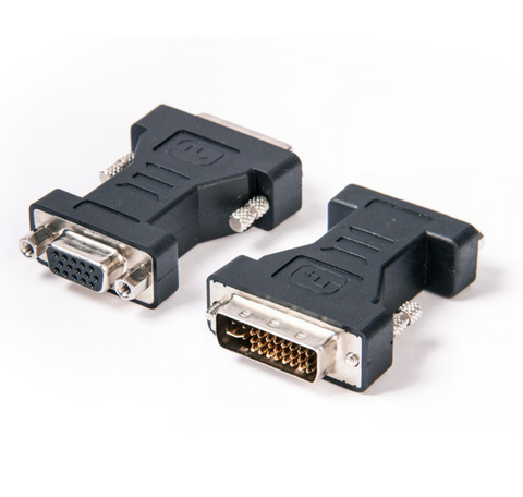 Laser DVI-I Male to VGA Female Adapter (Black)