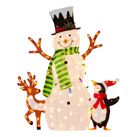 Christabelle 1.2m LED Christmas Snowman Display