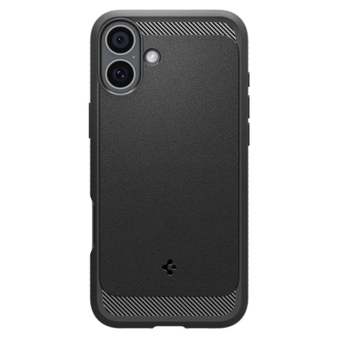 Spigen Apple iPhone 16 Rugged Armor (MagFit) Case - Black