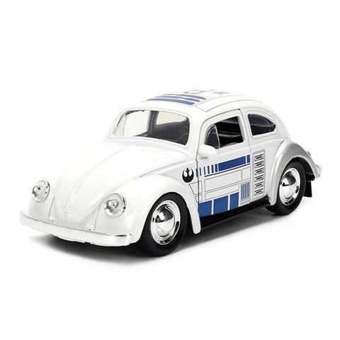 Jada 1:32 Scale Star Wars 1959 Volkswagen Drag Beetle R2D2 Diecast Model Car