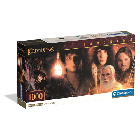 Clementoni Panorama Puzzle Lord of the Rings Poster Included 1,000 Pieces