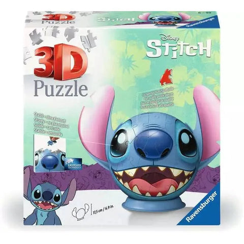 Ravensburger 72-Pieces 3D Puzzleball Disney Stitch with Ears