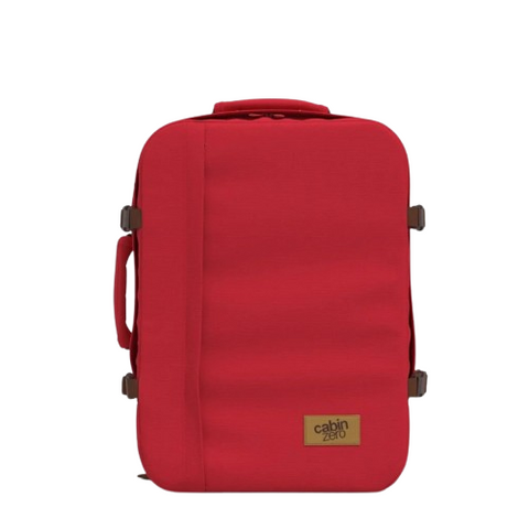 CabinZero Classic 44L Lightweight 0.7kg Carry On Backpack - London Red
