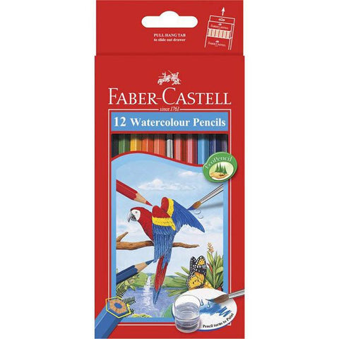 Faber-Castell Watercolour Pencils Assorted Pack 12