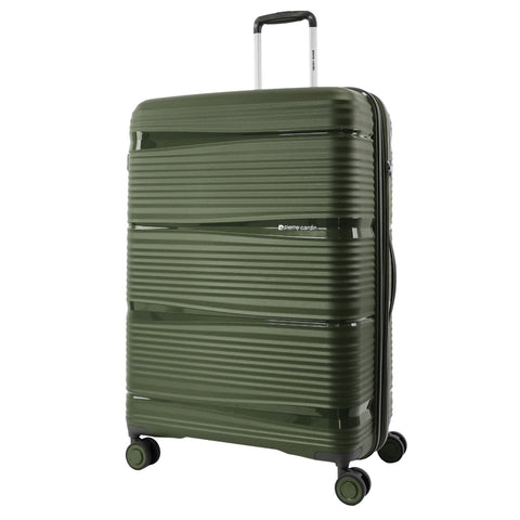 Pierre Cardin Normandy Large 123L Hard Shell Case Suitcase Travel Luggage (Green)