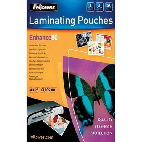 Fellowes Imagelast Laminating Pouch Gloss 80 Micron A3 Clear (Pack 25)