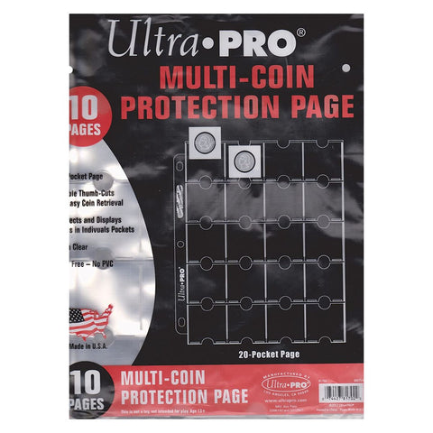 ULTRA PRO Page - 20-Pocket Coin 10ct