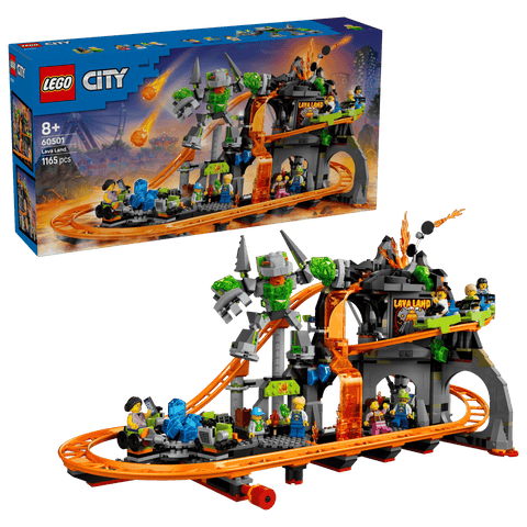LEGO 60501 Lava Land Roller Coaster Park - City