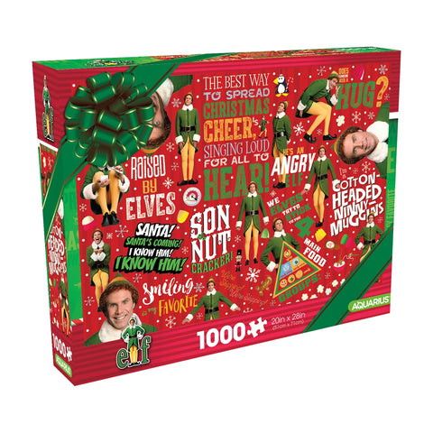 Aquarius 1000pc Aquarius Elf Christmas Cheer Family Jigsaw Puzzle