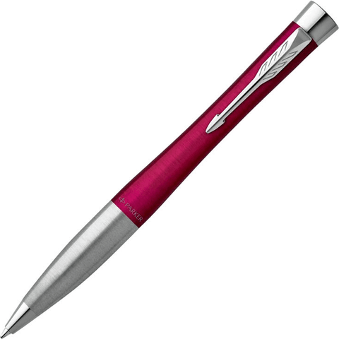 Parker Urban Premium Ballpoint Twist Pen Trim Gift Box (Magenta Red Chrome)