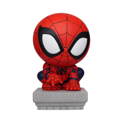 Spider-Man Crouching PVC Figural Coin/Piggy Bank 5.9in Action Figure Red
